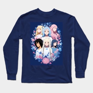 anohana fanart anime graphic tee Long Sleeve T-Shirt